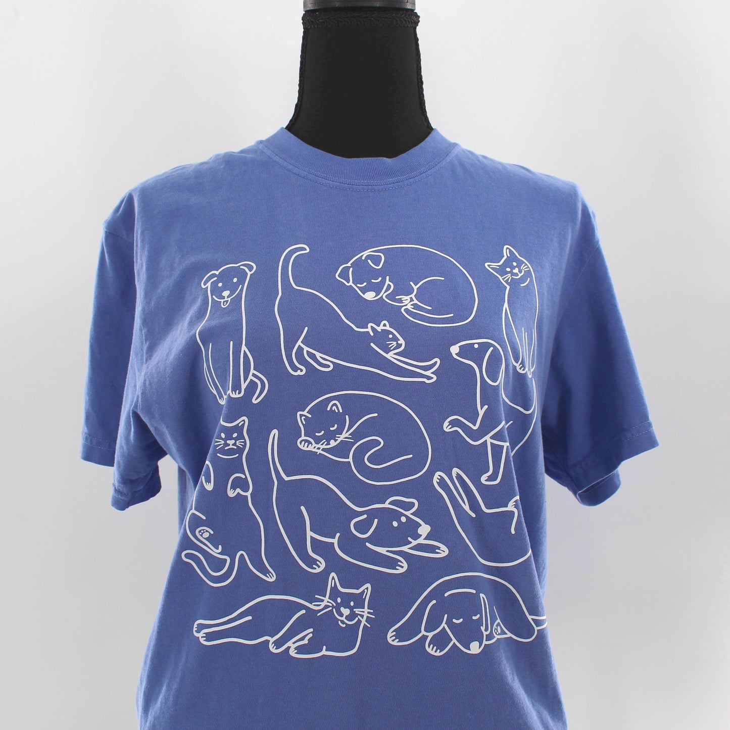 Hand-Drawn Cat & Dog Doodles T-Shirt