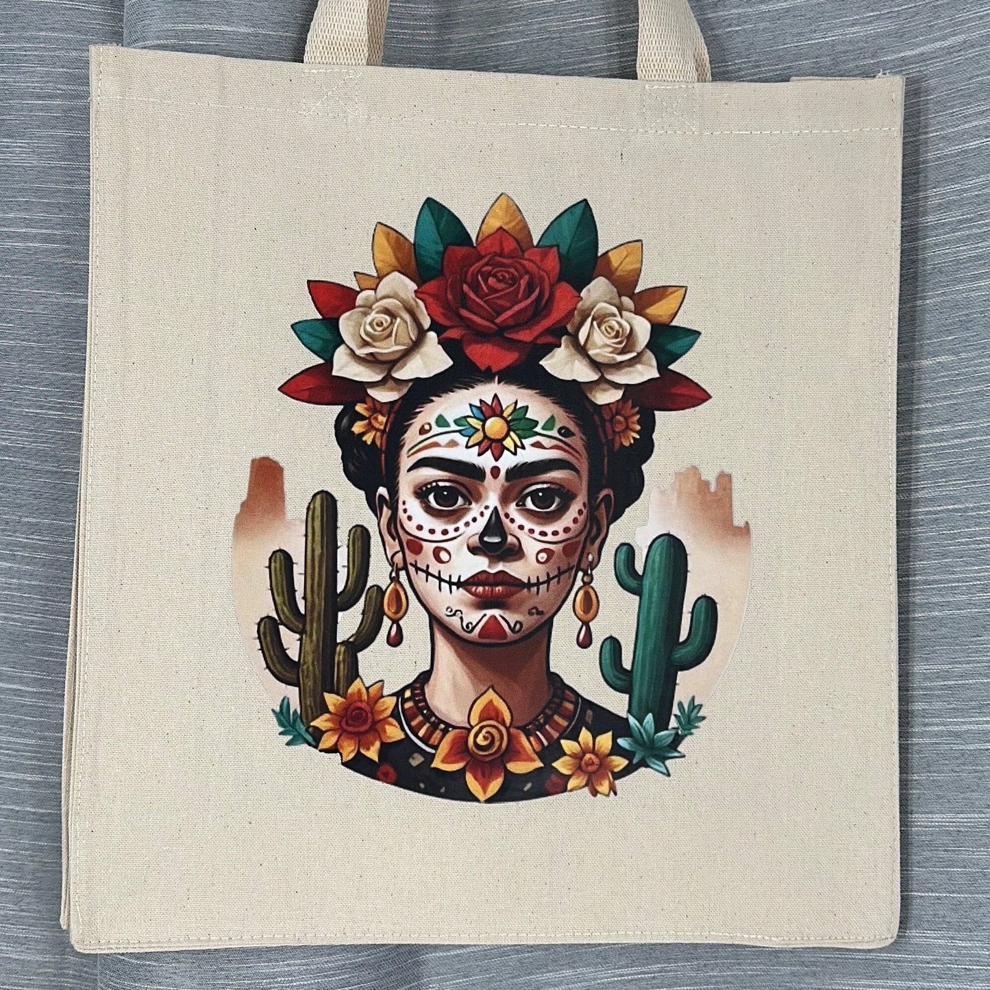 Frida Kahlo Inspired Art Tote Bag