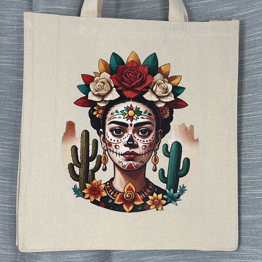 Frida Kahlo Inspired Art Tote Bag