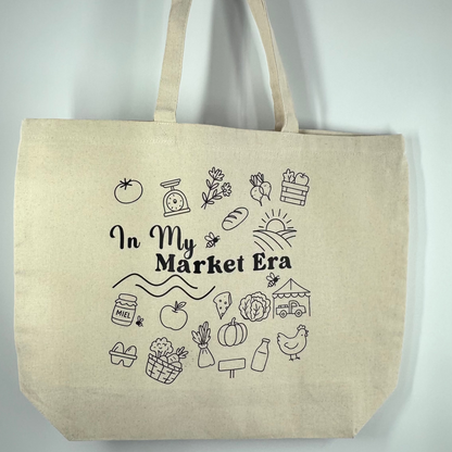 In My Market Era Tote Bag: Organic Cotton Canvas, Sustainable Shopping