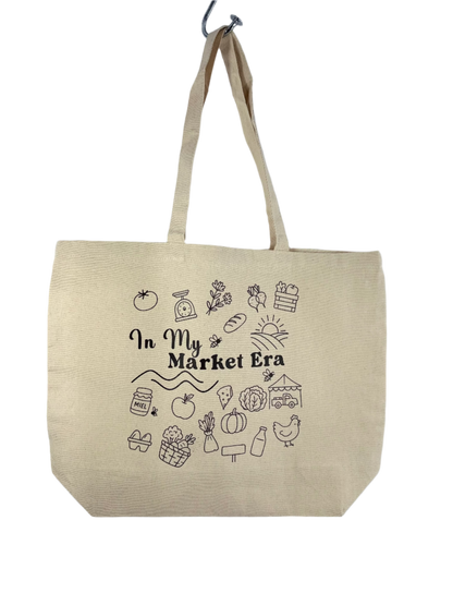 In My Market Era Tote Bag: Organic Cotton Canvas, Sustainable Shopping
