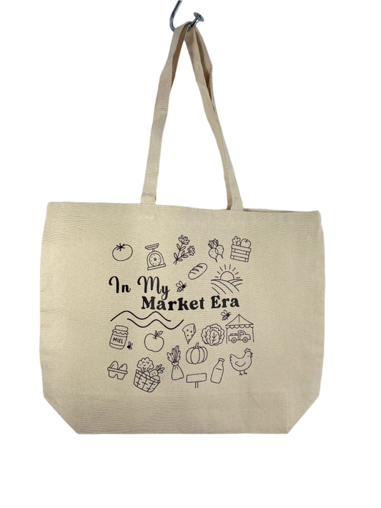 In My Market Era Tote Bag: Organic Cotton Canvas, Sustainable Shopping
